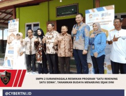 SMPN 2 Suranenggala Resmikan Program “Satu Rekening Satu Siswa”, Tanamkan Budaya Menabung Sejak Dini
