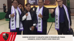 Sumpah Advokat 12 Aguatus 2026 di Pengadilan Tinggi Surabaya, Diikuti Peserta Dari FERADI WPI