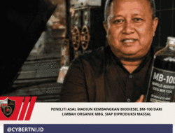 Peneliti Asal Madiun Kembangkan Biodiesel BM-100 dari Limbah Organik MBG, Siap Diproduksi Massal