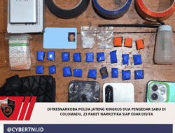 Ditresnarkoba Polda Jateng Ringkus Dua Pengedar Sabu di Colomadu, 23 Paket Narkotika Siap Edar Disita