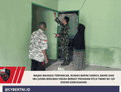 Wajah Bahagia Terpancar, Rumah Bapak Samsul Bahri dan Ibu Jusma Berubah Indah Berkat Program RTLH TMMD Ke-129 Kodim 0208/Asahan