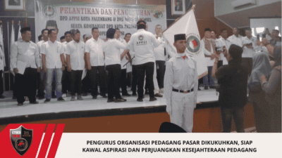 Pengurus Organisasi Pedagang Pasar Dikukuhkan, Siap Kawal Aspirasi dan Perjuangkan Kesejahteraan Pedagang