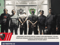 Kerjasama UnitInteldim 0611/Garut dan Masyarakat, Pelakua Penipuan dengan Modus Penggandaan Uang, Diamankan dan Diserahkan ke Polres Garut