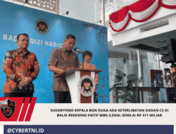 Sudaryono Kepala BGN Duga Ada Keterlibatan Dadan Cs di Balik Rekening Fiktif MBG Ilegal Senilai Rp 311 Miliar