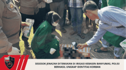 Sesosok Jenazah Ditemukan Di Irigasi Kebasen Banyumas, Polisi Berhasil Ungkap Identitas Korban