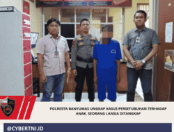 Polresta Banyumas Ungkap Kasus Persetubuhan Terhadap Anak, Seorang Lansia Ditangkap
