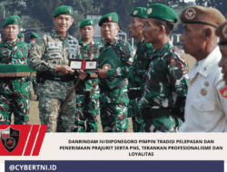 Danrindam IV/Diponegoro Pimpin Tradisi Pelepasan dan Penerimaan Prajurit serta PNS, Tekankan Profesionalisme dan Loyalitas