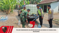 Polsek Kemangkon Salurkan Bantuan Air Bersih ke Warga Desa Kalialang