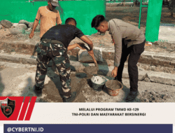 Melalui Program TMMD Ke-129 TNI-Polri dan Masyarakat Bersinergi
