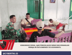 Komunikasi Sosial, Ajak Pemuda Jauhi Miras dan Kenakalan Remaja Ini Kata Babinsa 1513-03/Kairatu