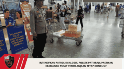 Intensifkan Patroli Dialogis, Polsek Patikraja Pastikan Keamanan Pusat Perbelanjaan Tetap Kondusif