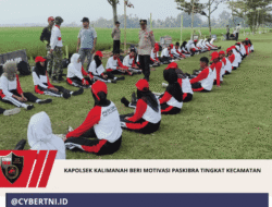 Kapolsek Kalimanah Beri Motivasi Paskibra Tingkat Kecamatan