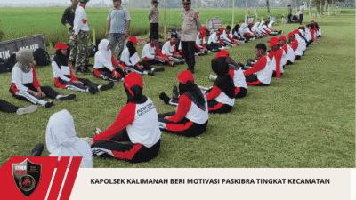 Kapolsek Kalimanah Beri Motivasi Paskibra Tingkat Kecamatan