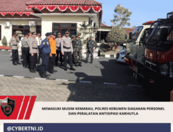 Memasuki Musim Kemarau, Polres Kebumen Siagakan Personel dan Peralatan Antisipasi Karhutla