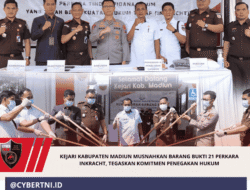 Kejari Kabupaten Madiun Musnahkan Barang Bukti 21 Perkara Inkracht, Tegaskan Komitmen Penegakan Hukum