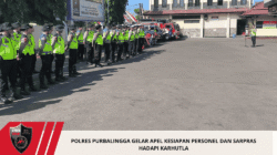 Polres Purbalingga Gelar Apel Kesiapan Personel dan Sarpras Hadapi Karhutla