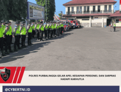 Polres Purbalingga Gelar Apel Kesiapan Personel dan Sarpras Hadapi Karhutla