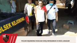 Polsek Kejobong Evakuasi ODGJ Mengamuk di Desa Langgar