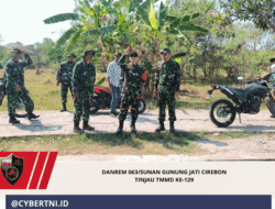 Danrem 063/Sunan Gunung Jati Cirebon Tinjau TMMD Ke-129