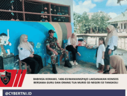 Babinsa Koramil 1406-03/Maniangpajo laksanakan Komsos bersama guru dan orang tua murid SD Negeri 53 Tangkoli