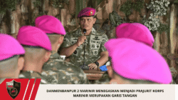 Danmenbanpur 2 Marinir Menegaskan Menjadi Prajurit Korps Marinir Merupakan Garis Tangan