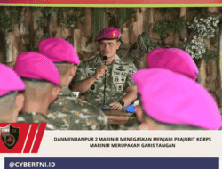 Danmenbanpur 2 Marinir Menegaskan Menjadi Prajurit Korps Marinir Merupakan Garis Tangan