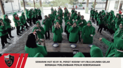 Semarak HUT ke-81 RI, Persit Kodim 1411/Bulukumba Gelar Berbagai Perlombaan Penuh Kebersamaan