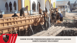 Dandim 1513/SBB: Pembangunan Jembatan Garuda di Luhu dan Sumeith Pasinaro Terus Dikebut