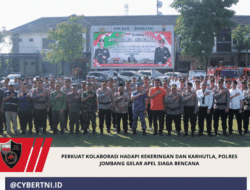 Perkuat Kolaborasi Hadapi Kekeringan dan Karhutla, Polres Jombang Gelar Apel Siaga Bencana