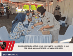 Biddokkes Polda Jateng Gelar Skrining TB Paru Gratis di Sam Poo Kong, Warga Apresiasi Layanan Kesehatan