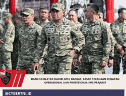 Dankodiklatad Hadiri Apel Dansat, Kasad Tekankan Kesiapan Operasional dan Profesionalisme Prajurit
