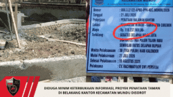 Diduga Minim Keterbukaan Informasi, Proyek Penataan Taman di Belakang Kantor Kecamatan Mundu Disorot