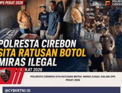 Polresta Cirebon Sita Ratusan Botol Miras Ilegal dalam Ops Pekat 2026