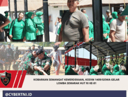 Kobarkan Semangat Kemerdekaan, Kodim 1409/Gowa Gelar Lomba Semarak HUT RI Ke-81