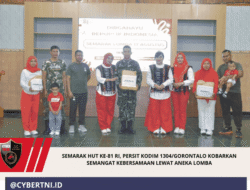 Semarak HUT ke-81 RI, Persit Kodim 1304/Gorontalo Kobarkan Semangat Kebersamaan Lewat Aneka Lomba