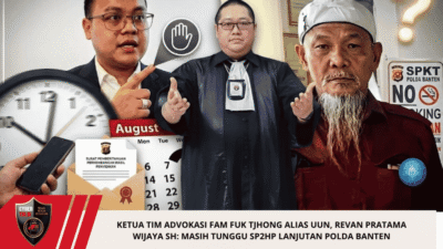 Ketua Tim Advokasi Fam Fuk Tjhong alias Uun, Revan Pratama Wijaya SH: Masih Tunggu SP2HP Lanjutan Polda Banten