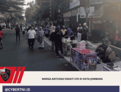 Warga Antusias Padati CFD Di Kota Jombang