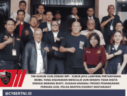 Tim Hukum UUN (FERADI WPI – Subur Jaya Lawfirm) Pertanyakan Mobil yang digunakan menculik UUN kenapa tidak disita sebagai Barang Bukti. Dugaan Anomali Proses Penanganan Perkara UUN, Polda Banten disorot Masyarakat