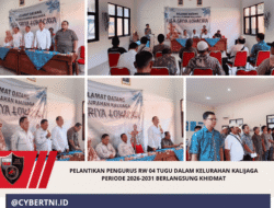 Pelantikan Pengurus RW 04 Tugu Dalam Kelurahan Kalijaga Periode 2026-2031 Berlangsung Khidmat