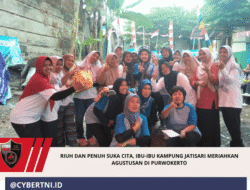 Riuh dan Penuh Suka Cita, Ibu-ibu Kampung Jatisari Meriahkan Agustusan di Purwokerto