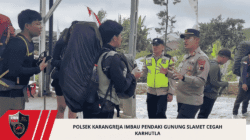 Polsek Karangreja Imbau Pendaki Gunung Slamet Cegah Karhutla