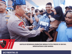 Kapolri Resmikan Jembatan Merah Putih Presisi di Bayah, Manfaatkan 8.000 Warga
