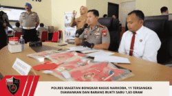 Polres Magetan Bongkar Kasus Narkoba, 11 Tersangka Diamankan dan Barang Bukti Sabu 1,63 Gram