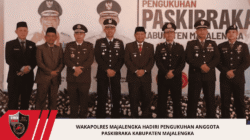 Wakapolres Majalengka Hadiri Pengukuhan Anggota Paskibraka Kabupaten Majalengka