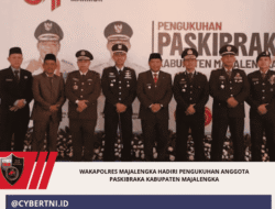 Wakapolres Majalengka Hadiri Pengukuhan Anggota Paskibraka Kabupaten Majalengka