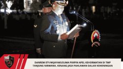 Danrem 071/Wijayakusuma Pimpin Apel Kehormatan di TMP Tanjung Nirwana, Kenang Jasa Pahlawan dalam Keheningan