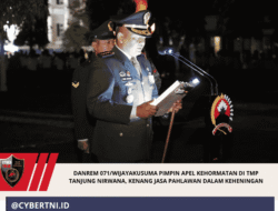 Danrem 071/Wijayakusuma Pimpin Apel Kehormatan di TMP Tanjung Nirwana, Kenang Jasa Pahlawan dalam Keheningan