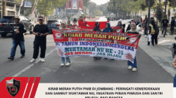 Kirab Merah Putih PNIB di Jombang : Peringati Kemerdekaan dan Sambut Muktamar NU, Ingatkan Peran Pemuda dan Santri Krusial Bagi Bangsa