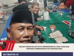 Malam Tirakatan HUT ke-81 Kemerdekaan RI, Desa Cukir Jaga Semangat Kebersamaan dan Nasionalisme