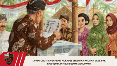 DPRD Soroti Anggaran Pilkades Serentak Pacitan 2026, BKK Rp994 Juta Dinilai Belum Mencukupi